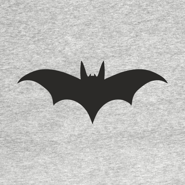 Bat silhouette (black print) by aceofspace